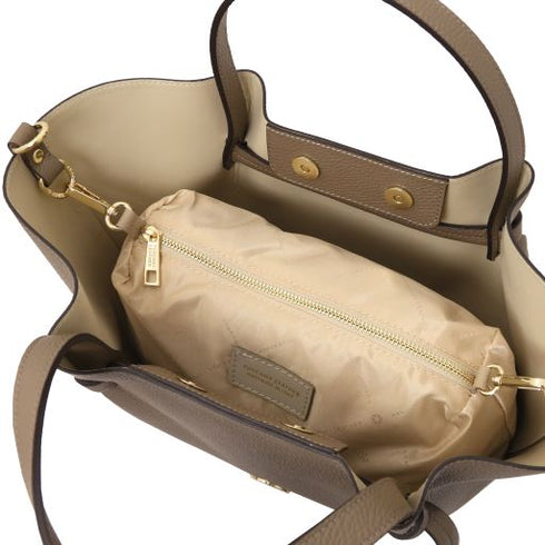 Legame - Leather shopping bag - Large size